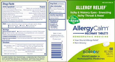 Label (Allergycalm 60 Tabs Box Etu.1g9u 01.2022)